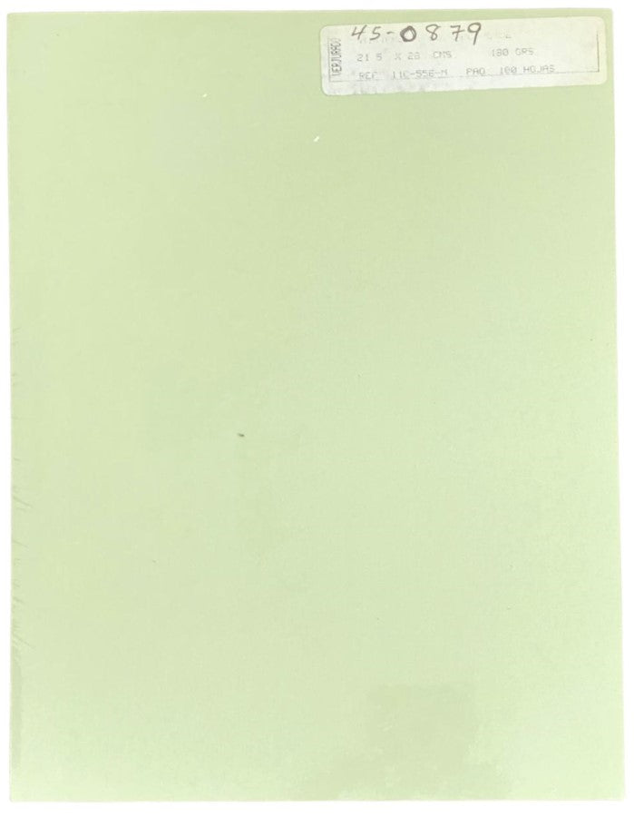 Cartulina Verjurado Verge Plus 180g Verde Claro Carta c100 Arjowiggins® 1IC-556-M Cien hojas 02
