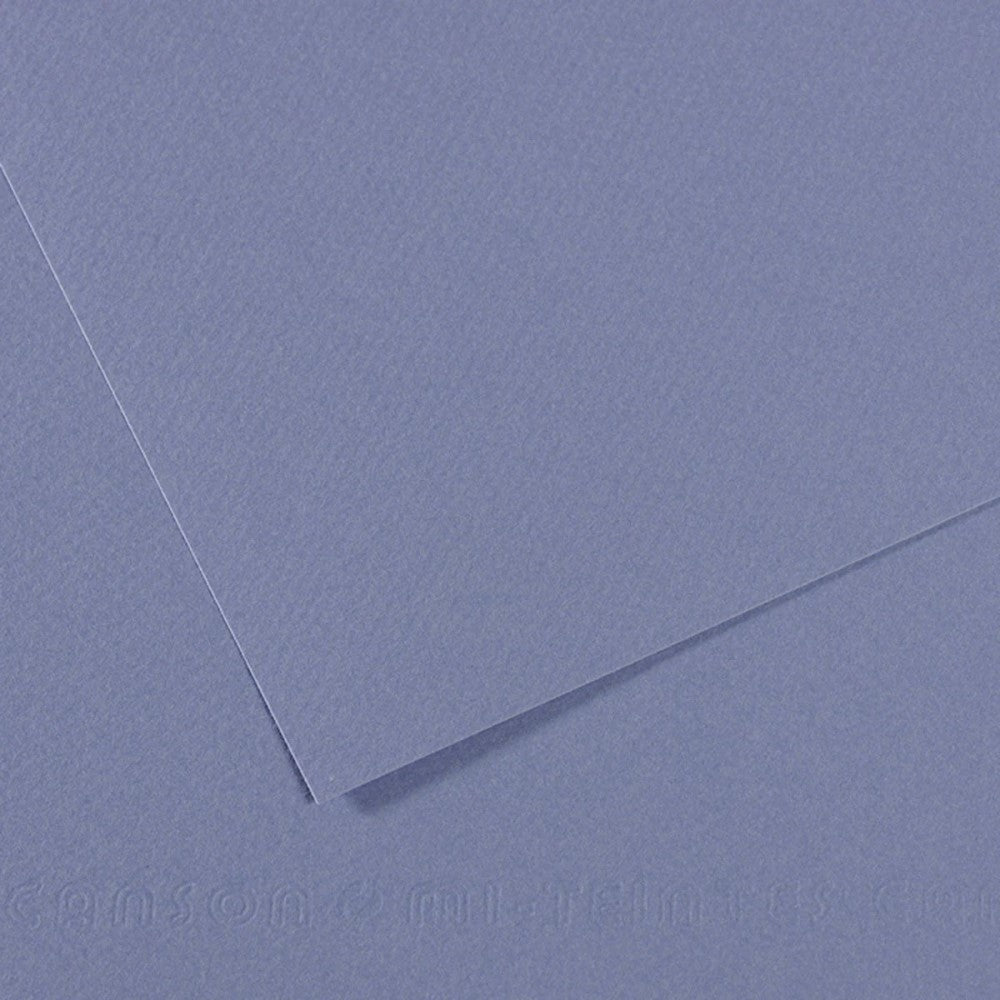 Cartulina Mi-Teintes® 118 Bleu Glacier 160g Azul Añil 50×65cm Canson® Hoja 3148953218640 01