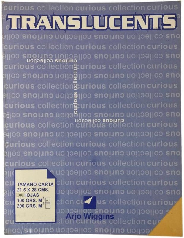 Papel Curious Translucent c/100 Pale Yellow Carta 100g Arjowiggins® 3XP1PYM Cien hojas 01