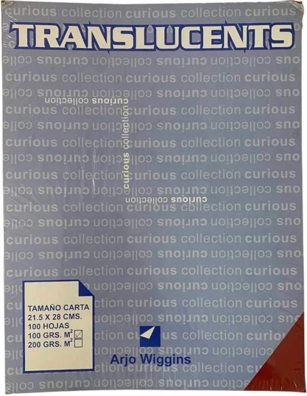 Papel Curious Translucent c/100 Red Carta 100g Arjowiggins® 3XP1RM Cien hojas 01