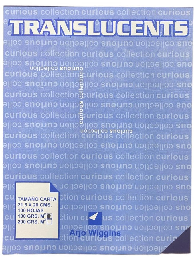 Papel Curious Translucent c/100 Colores Carta 100g Arjowiggins® 3XP1Multi Cien hojas 01