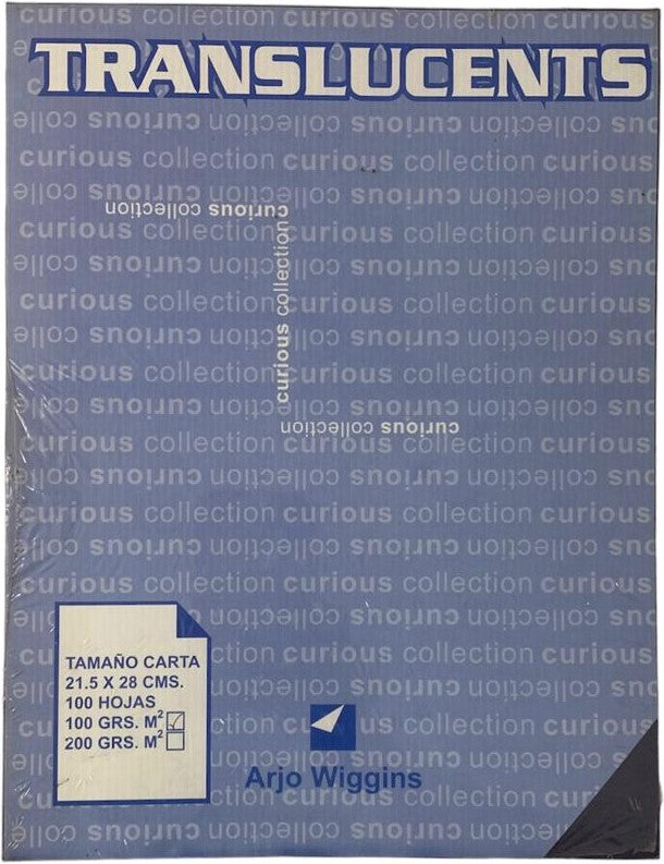 Papel Curious Translucent c/100 Plum Iridescent Carta 100g Arjowiggins® 3XP1PLM Cien hojas 01
