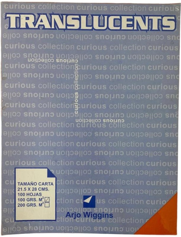 Papel Curious Translucent c/100 Orange Carta 100g Arjowiggins® 3XP1OM Cien hojas 01