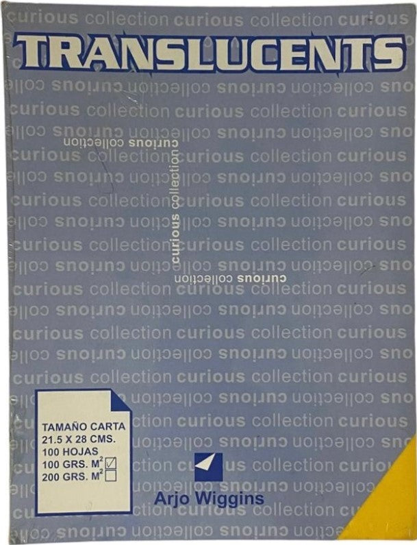 Papel Curious Translucent c/100 Yellow Carta 100g Arjowiggins® 3XP1YM Cien hojas 01