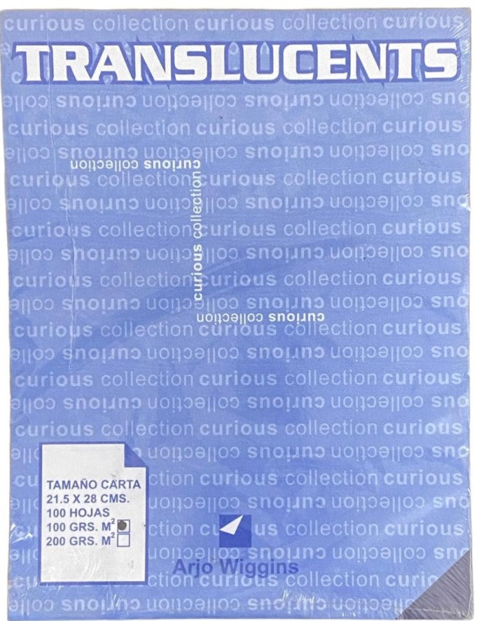 Papel Curious Translucent c/100 Violeta Carta 100g Arjowiggins® 3XP1VM Cien hojas 01
