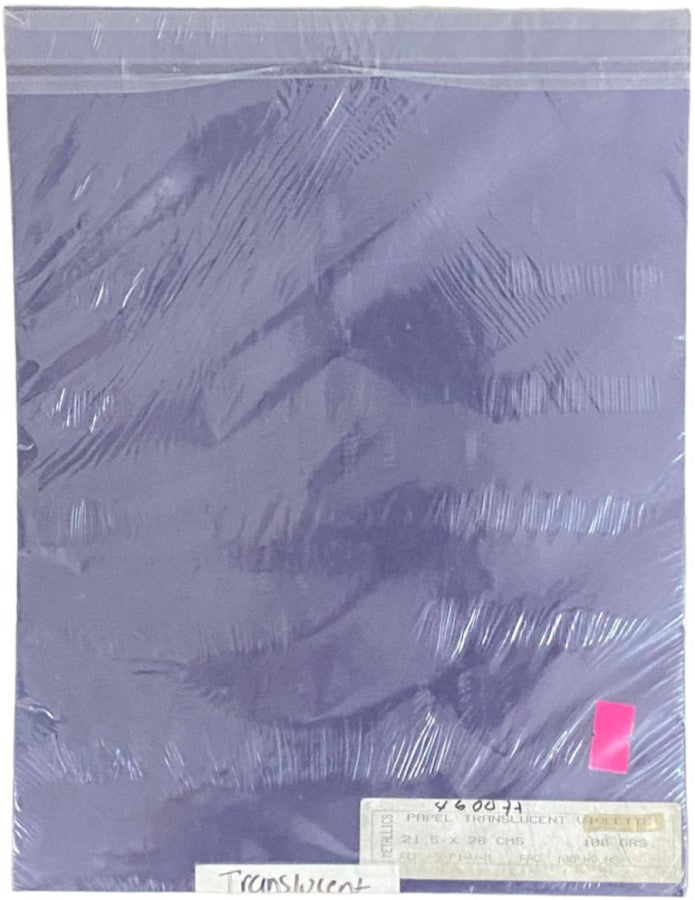 Papel Curious Translucent c/100 Violeta Carta 100g Arjowiggins® 3XP1VM Cien hojas 02
