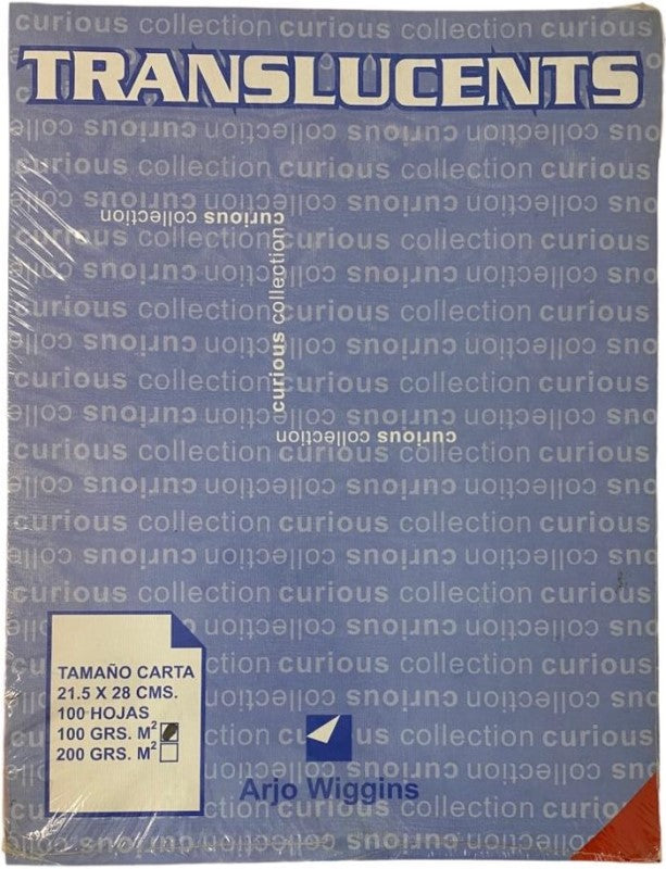 Papel Curious Translucent c/100 Flame Carta 100g Arjowiggins® 3XP1FLM Cien hojas 01