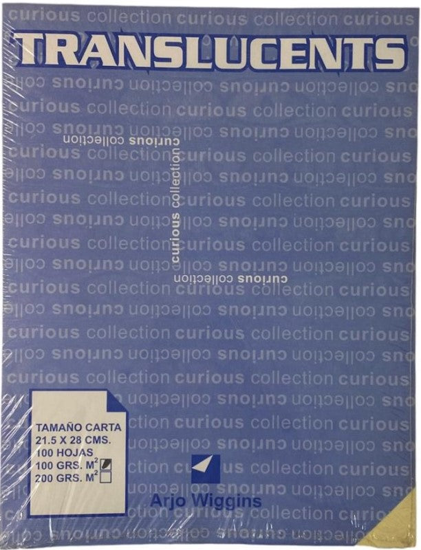 Papel Curious Translucent c/100 Ivory Carta 100g Arjowiggins® 3XP1EIM Cien hojas 01