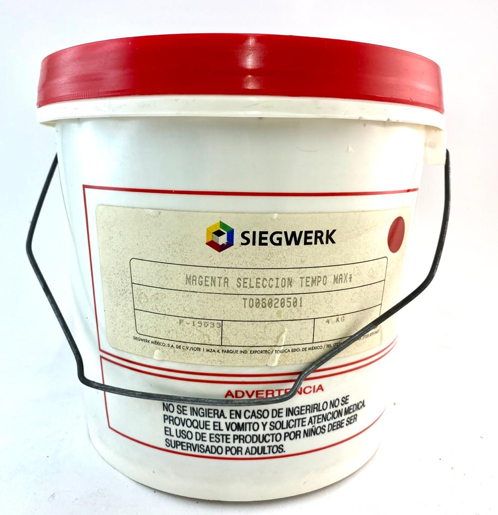 Tinta Process Tempo Max 4kg Magenta Siegwerk® Cubeta