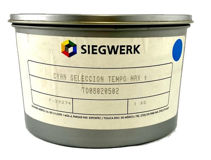 Tinta Process Selección Tempo Max 1kg Cyan Siegwerk® [Kilo]