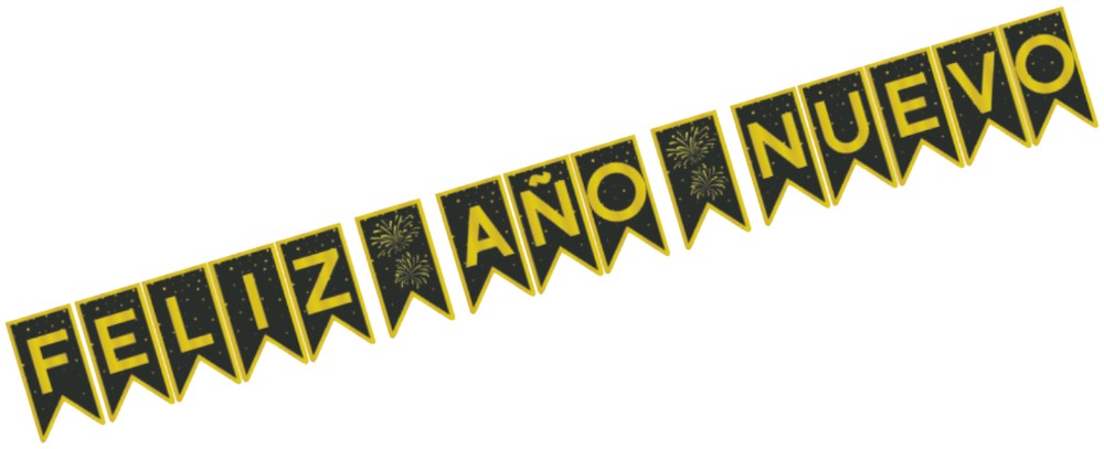 Adorno Año Nuevo Banner Banderillas Proesa® 696 [Pieza] 682158006969