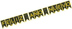 Adorno Año Nuevo Banner Banderillas Proesa® 696 [Pieza] 682158006969