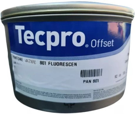 Tinta tono Pantone®fluore Fluorescente 1kg Azul Neón PAN 801 1 Sanchez® PSC72801 1 Kilo 01