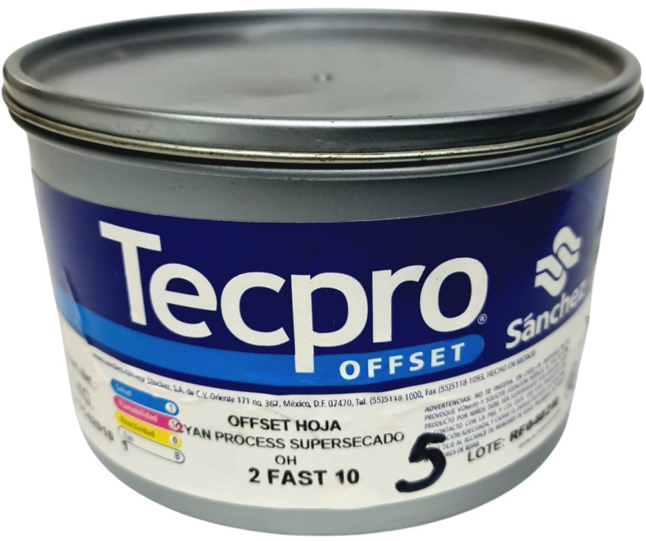 Tinta Process Selección Súper Secado 1kg Cyan 2 FAST 10 Sanchez® Kilo 01