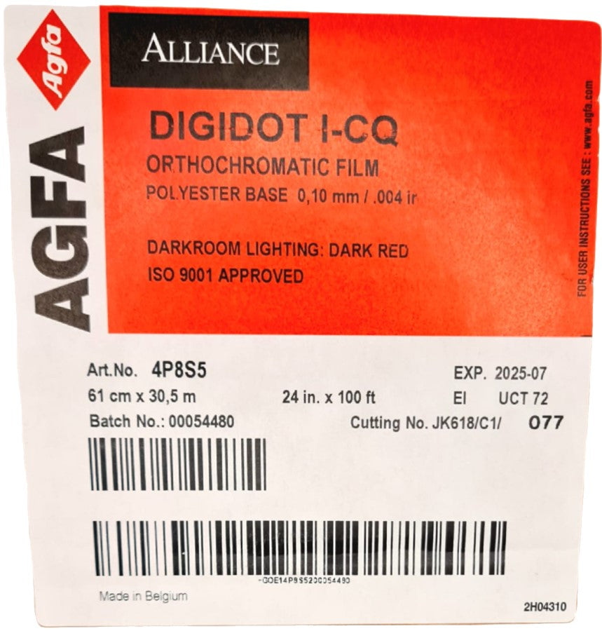Película Alliance Camera Digidot I-CQ .61×30.5m Agfa ECO3® 4P8S5 [Pieza] 4902520117243 4