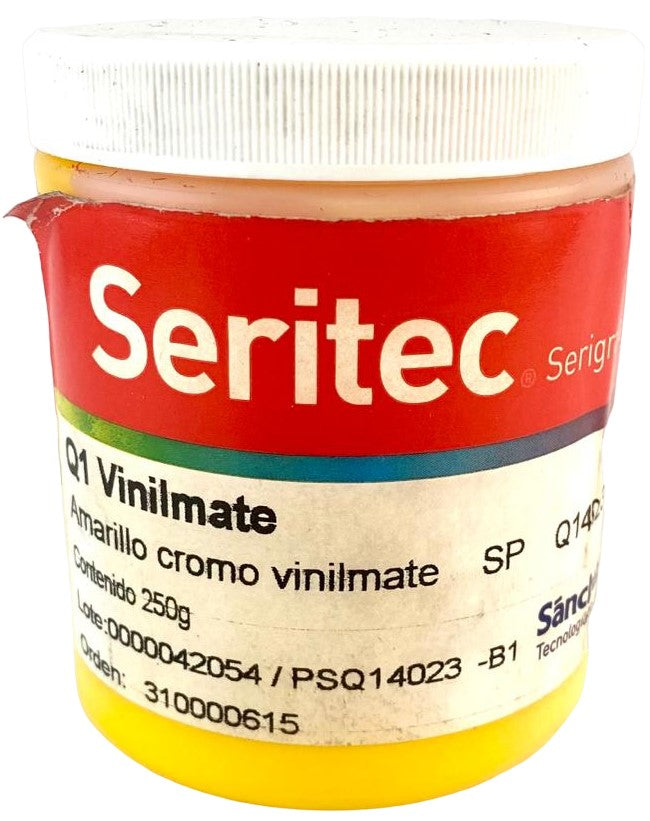 Tinta SerigrafíaVinilMate 250g Amarillo Cromo Q1 4023 Sanchez® PSQ14023 B1 Contenedor plástico 01