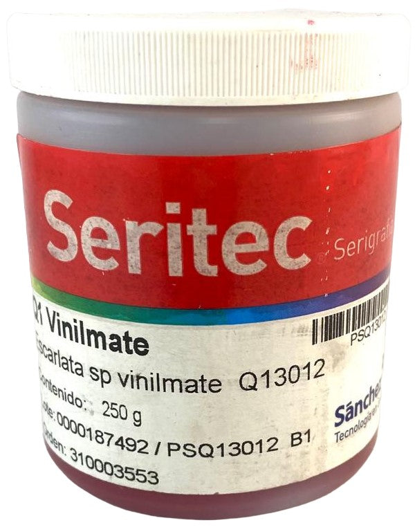 Tinta SerigrafíaVinilMate SP 250g Escarlata Q1 3012 Sanchez® PSQ13012 B1 Contenedor plástico 01