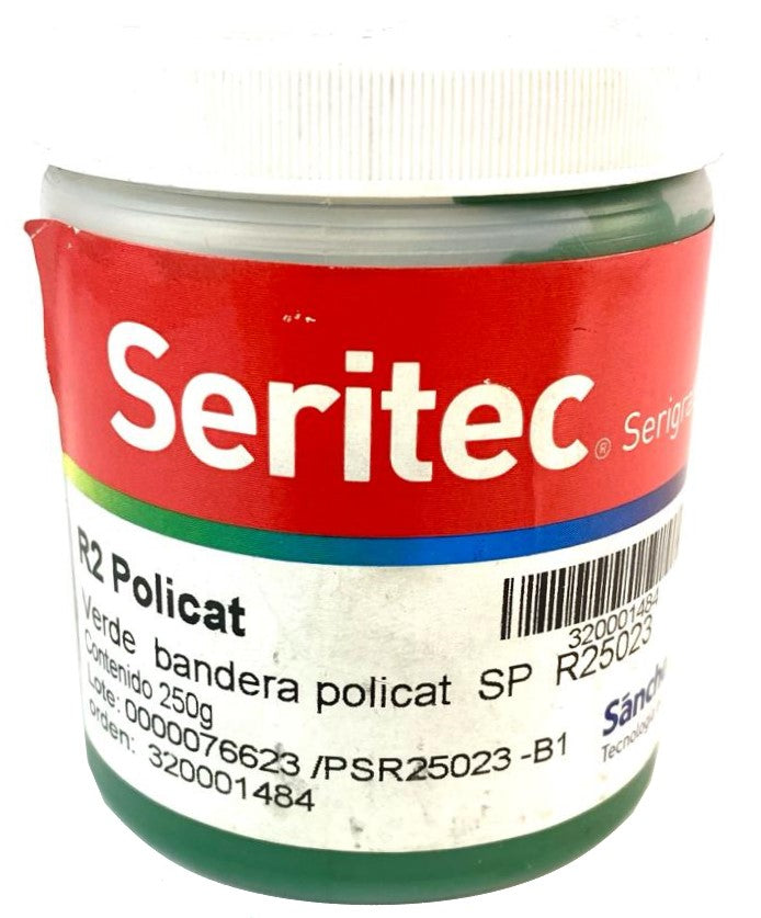 Tinta Serigrafía Policat 250g Verde Bandera R2 5023 Sanchez® PSR25023 B1 Contenedor plástico 01
