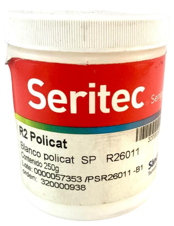 Tinta Serigrafía Policat SP 250g Blanco R2 6011 Sanchez® PSR26011 B1 Contenedor plástico 01