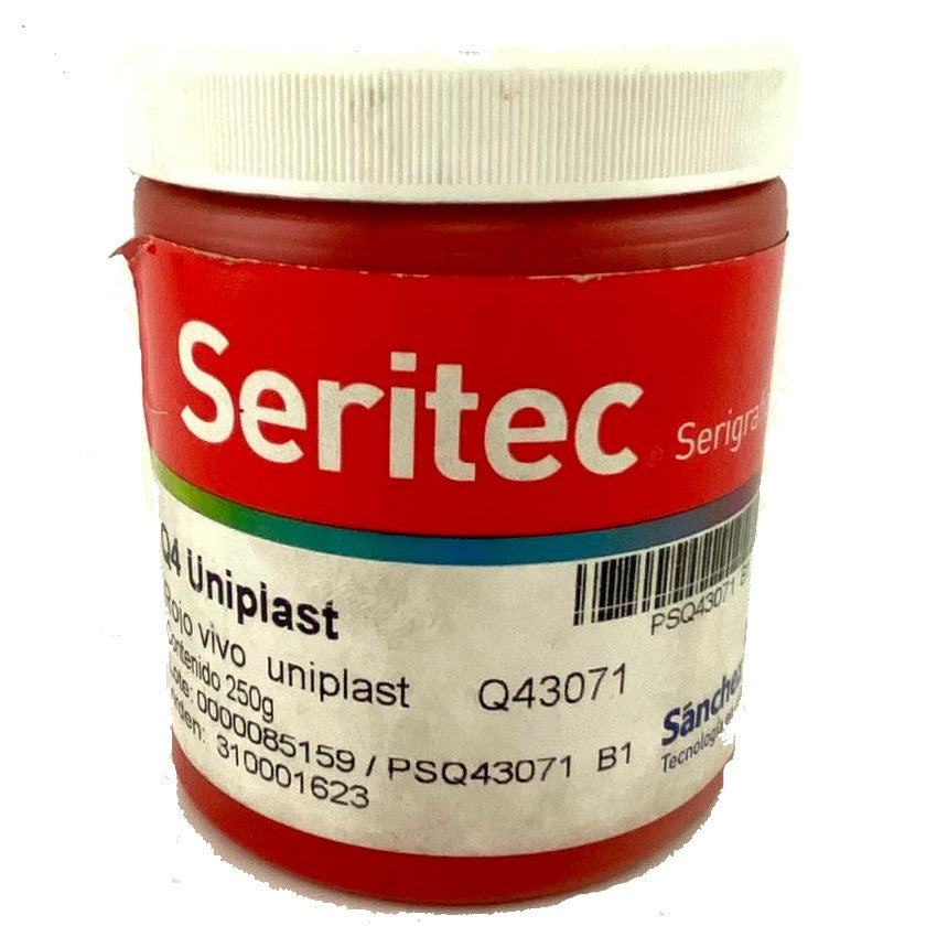 Tinta Serigrafía Uniplast SP 250g Rojo Vivo Q4 3071 Sanchez® PSQ43071 B1 Contenedor plástico 01