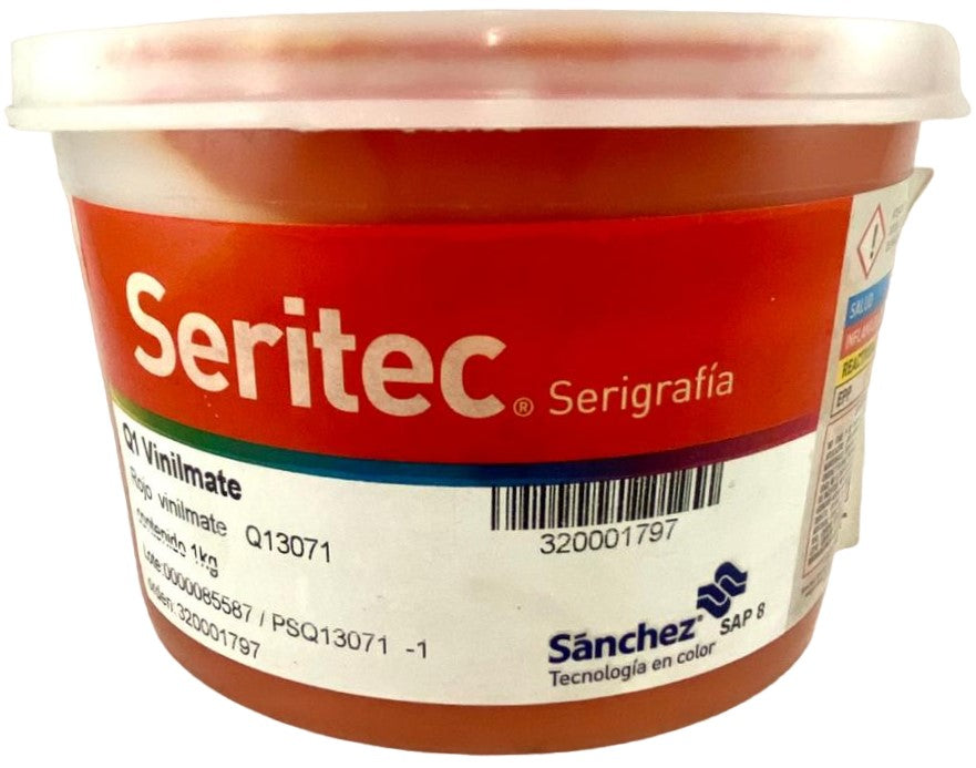 Tinta SerigrafíaVinilMate SP 1kg Rojo Q1 3071 Sanchez® PSQ13071 1 Kilo 01