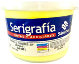 Tinta Serigrafía Uniplast Fluorescente 1kg Amarillo Neón Q4 4081 Sanchez® PSQ44081 1 Kilo 01