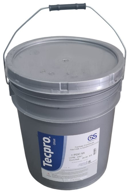 Tinta tono Pantone®formas Forcosan 20kg Negro 1 FOC 55-2 Sanchez® PSC81055 2 Cubeta 02