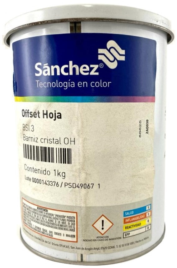 Barniz Cristal OH 1kg BSI-3 Sanchez® PSD49067 1 [Kilo]