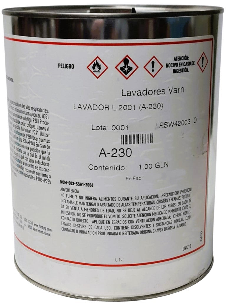 Lavador de Rodillos Wash 230 Galón Varn® PSW42003 D Galón 01