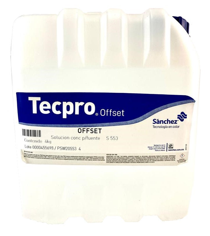 Solución p/la Fuente Ácida S 553 Galón Sanchez® PSW20553 4 [Galón]