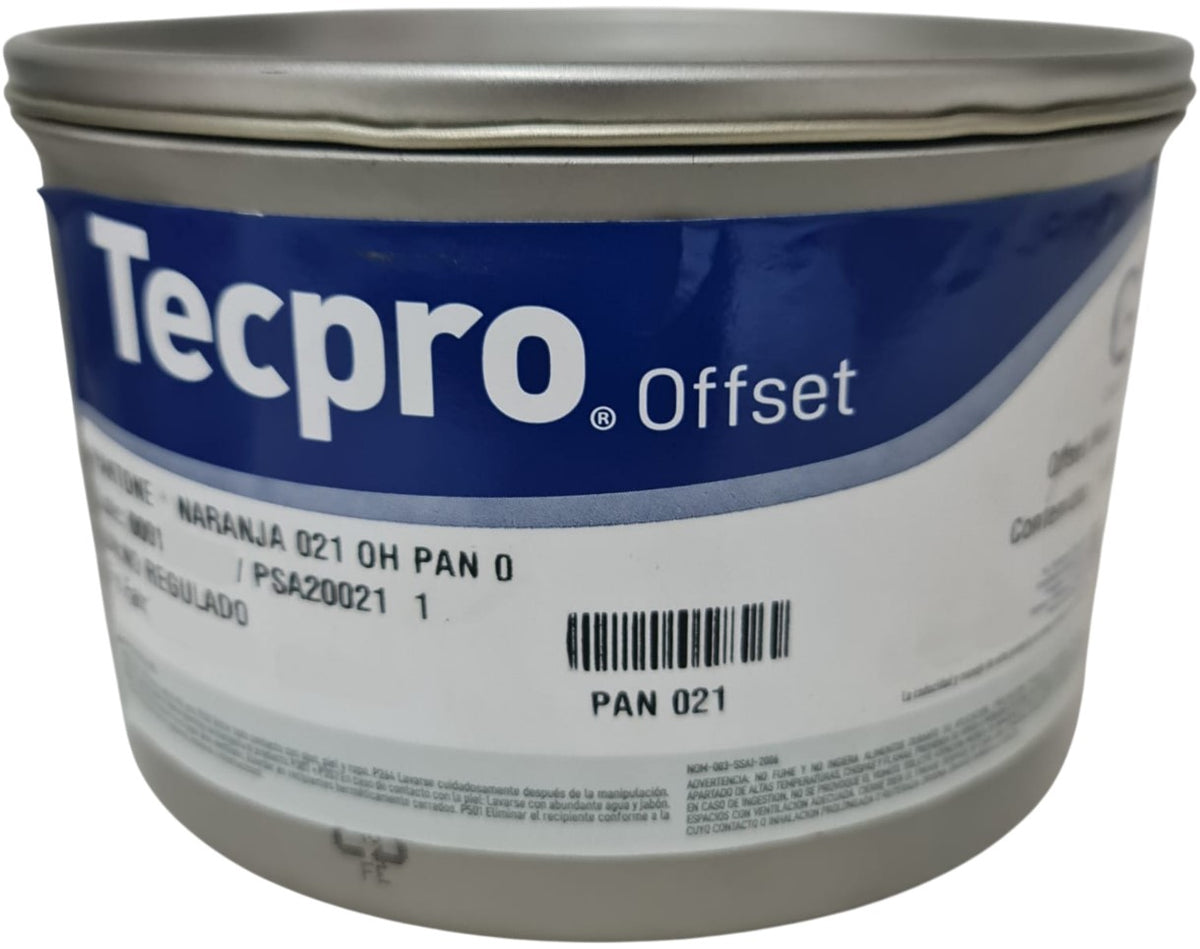 Tinta tono Pantone® Tecpro offset 1kg Naranja 021 PAN 021-1 Sanchez® PSA20021 1 Kilo 01