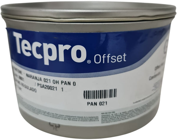 Tinta tono Pantone® Tecpro offset 1kg Naranja 021 PAN 021-1 Sanchez® PSA20021 1 Kilo 01