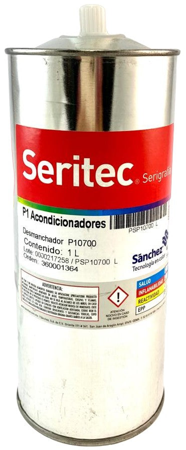 Acondicionador Serigrafia Desmanchador P1 0700 Litro Sanchez® PSP10700 L Litro 01 Imagen principal del producto