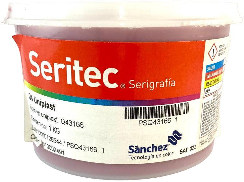 Tinta Serigrafía Uniplast SP 1kg Rojo Q4 3166 Sanchez® PSQ43166 1 Kilo 01