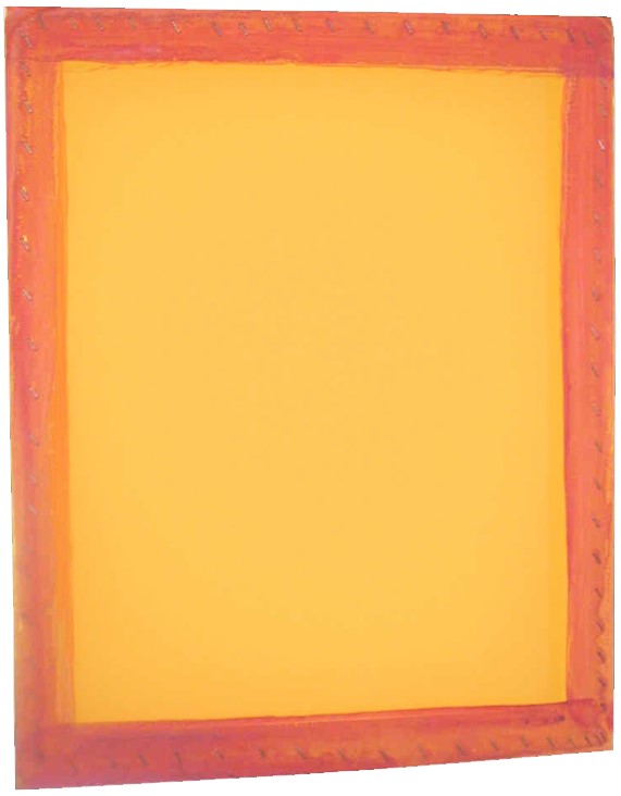 Marco Serigrafía c/Malla Poly Naranja 120T Madera 60×70 1½" Marco 01