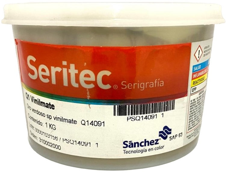 Tinta SerigrafíaVinilMate SP 1kg Oro Verdoso Q1 4091 Sanchez® PSQ14091 1 Kilo 01