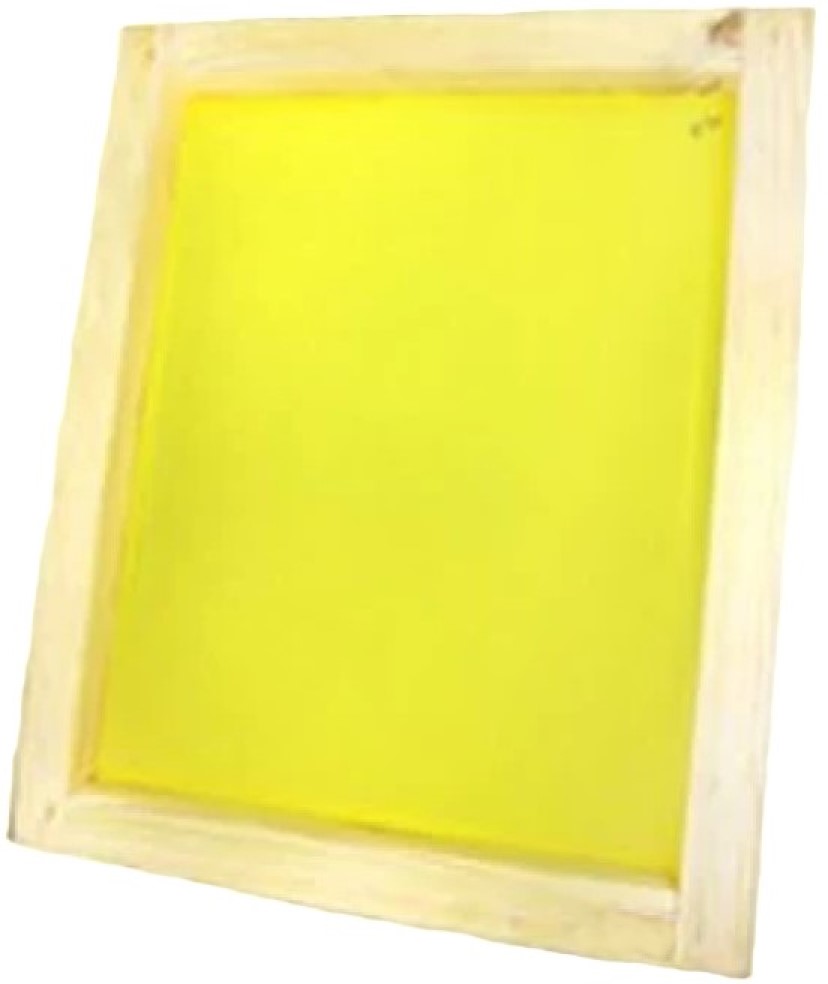 Marco Serigrafía c/Malla Poly Amarillo 120T Madera 48×58 1½" Marco 01