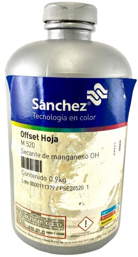 Pasta Secante Manganeso M 520 900g Sanchez® PSE20520 1 [Contenedor plástico]