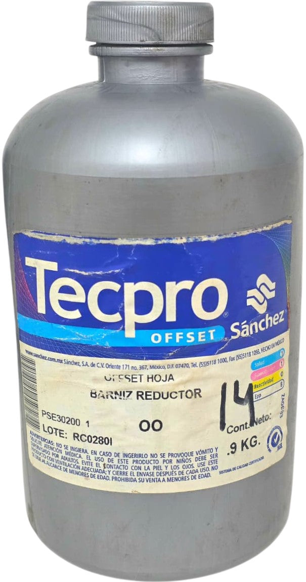Barniz Reductor "00" 900g BR-00 Sanchez® [Contenedor plástico]