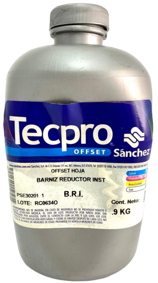 Barniz Reductor Inst. 900g B.R.I Sanchez® [Contenedor plástico]