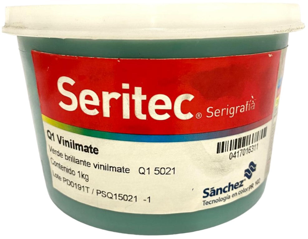 Tinta SerigrafíaVinilMate 1kg Verde Brillante Q1 5021 Sanchez® PSQ15021 1 Kilo 01