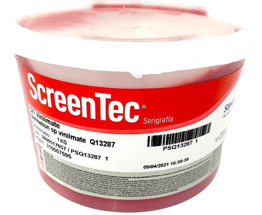 Tinta SerigrafíaVinilMate 1kg Bermellón Q1 3287 Sanchez® PSQ13287 1 Kilo 01