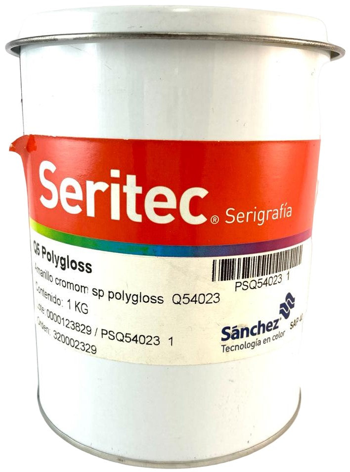 Tinta SerigrafíaPolyGloss 1kg Amarillo Cromo Q5 4023 Sanchez® PSQ54023 1 Kilo 01