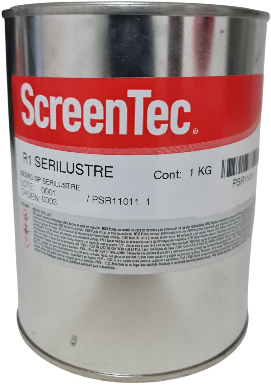 Tinta SerigrafíSeriLustre 1kg Negro R1 1011 Sanchez® PSR11011 1 Kilo 01