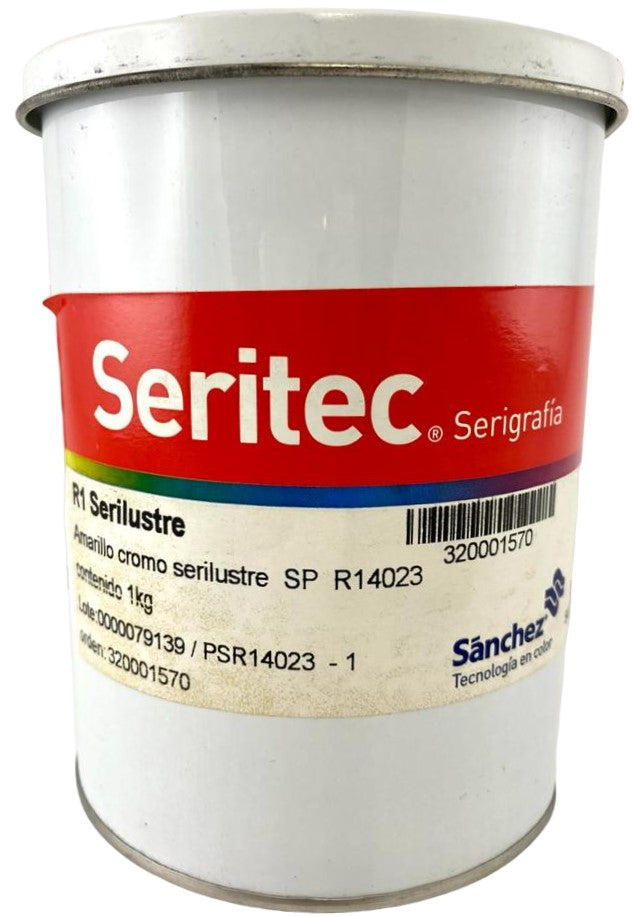 Tinta SerigrafíSeriLustre 1kg Amarillo Cromo R1 4023 Sanchez® PSR14023 1 Kilo 01