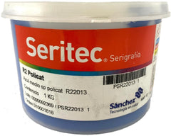 Tinta Serigrafía Policat 1kg Azul Medio R2 2013 Sanchez® PSR22013 1 Kilo 01