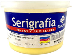 Tinta Serigrafía Policat 1kg Amarillo Limón R2 4021 Sanchez® PSR24021 1 Kilo 01
