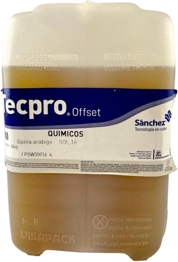 Goma Arábiga S-16 Galón Sanchez® PSW30016 4 [Galón] 2