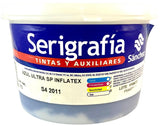 Tinta Serigrafía Inflatex 1kg Azul Ultra S4 2011 Sanchez® PSS42011 1 Kilo 01