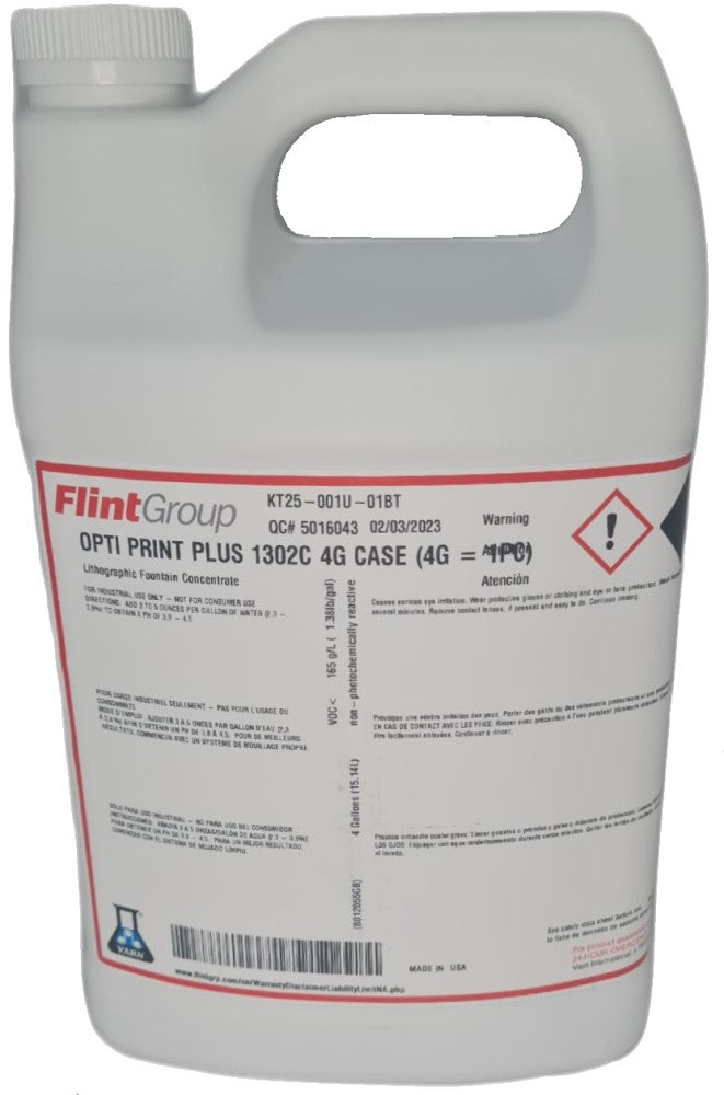Solución p/la Fuente Opti Print Plus 1302C Concentrado Galón Varn® PVB33039 D [Galón]
